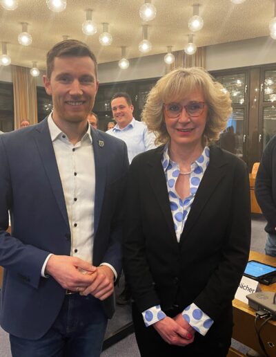 Bürgermeister Hannes Gieseler mit Frau Steuber-Otto